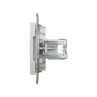Розетка двойная компьютерная SE EPH4870121 Asfora RJ45 кат. 6 механизм белый (EPH4870121)