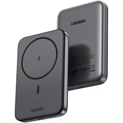 Мобильный аккумулятор  Power Bank UGREEN Mag-Safe, 10000mAh, 20W, черный, PB561 (25919)