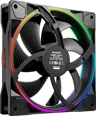Вентилятор для компьютерного корпуса Bequiet! Light Wings 140mm PWM Reverse, Black (BL134)