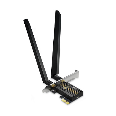 Сетевой адаптер беспроводной PCIe BE9300 Tp-Link Archer TBE552E (Archer TBE552E(UN))