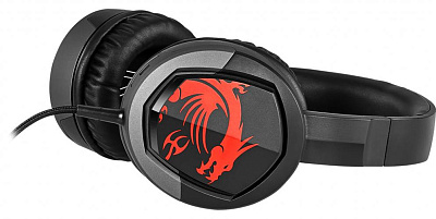 Гарнитура MSI Immerse GH30 Gaming, 1.5m, Black-Red (IMMERSE GH30 GAMING)