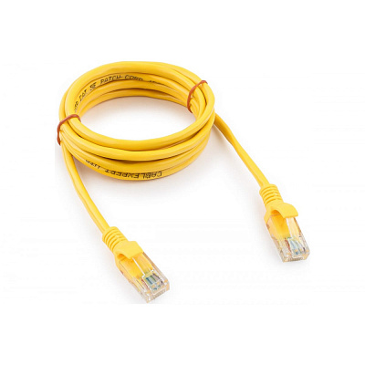 Патч-корд UTP Cablexpert, кат. 5e, 2м, жёлтый (PP10-2M/Y)