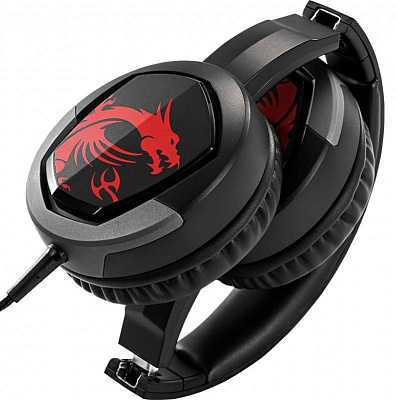 Гарнитура MSI Immerse GH30 Gaming, 1.5m, Black-Red (IMMERSE GH30 GAMING)