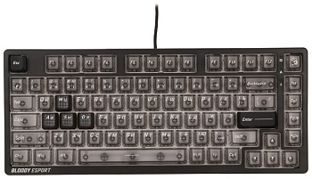 Клавиатура A4Tech Bloody MS76, MS Magnetic Switch - Stellar Black (MS76 STELLAR BLACK)