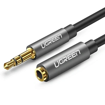 Кабель Ugreen , Audio(m) 3.5mm - Audio(f) 3.5mm, удлинитель, 5m (10538)