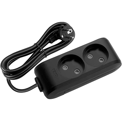 Удлинитель VIKO Multi-Let 2 х 2м Черный (90132202)