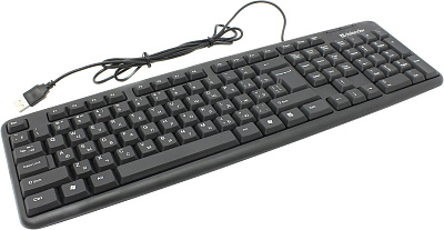 Клавиатура проводная Defender Element HB-520 RU черный USB (45522)