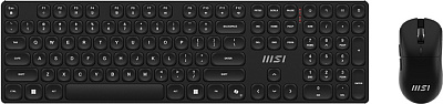 Комплект Клавиатура + Мышь MSI Forge K210 Wireless Combo, Черный (FORGE K210 W COMBO RU)
