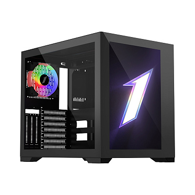 Компьютерный корпус 1STPLAYER STEAMPUNK SP7 EMOTION VIEW Black без Б/П (SP7-EV-BK)