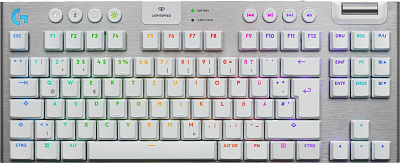 Клавиатура беспроводная игровая LOGITECH G915 X LIGHTSPEED TKL White/Tactile(920-012737)