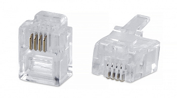 Коннектор RJ-11 6P4C для телефона (RJ-11 Noname Connector)