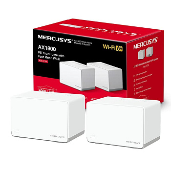Домашняя Mesh Wi-Fi система GbE AX1800 Mercusys Halo H70X(2-pack) (Halo H70X(2-pack)(EU))