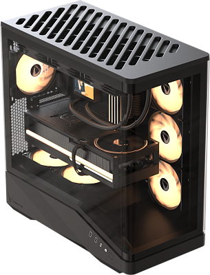Компьютерный корпус Formula V Crystal U9 PA Black (Crystal U9 PA Black)