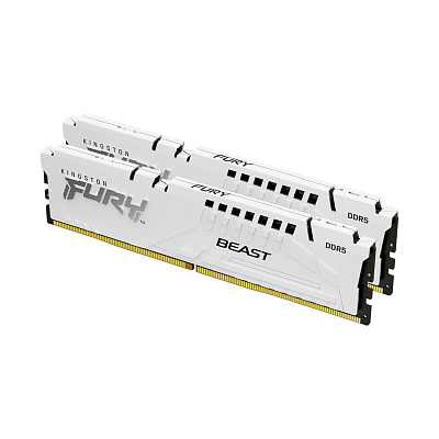Комплект модулей памяти Kingston FURY Beast White XMP KF552C40BWK2-32 DDR5 32GB (Kit 2x16GB) 5200MHz (KF552C40BWK2-32)