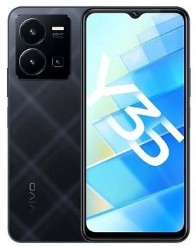 Смартфон vivo Y35, 4/64GB, Agate Black (V2205 64GB ЧЕРНЫЙ АГАТ/ҚАРА АҚЫҚ ТАС)