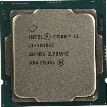 Процессор Intel Core i3 10105F, LGA1200, OEM (SRH8V-OEM)