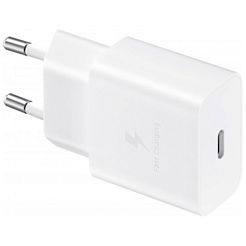 Сетевое зарядное устройство Samsung  15W USB Type-C (EP-T1510XWEGRU), white