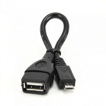 Кабель переходник Cablexpert USB 2.0 OTG A-OTG-AFBM-001 USB-MicroUSB, 0.15м, пакет (A-OTG-AFBM-001)
