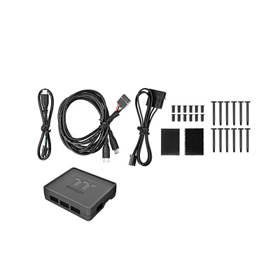 Кулер для компьютерного корпуса Thermaltake Riing Quad 12 RGB White (3-Fan Pack) (CL-F100-PL12SW-A)