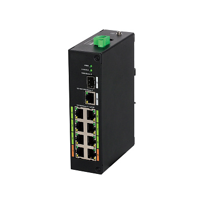 Промышленный Dahua DH-LR2110-8ET-120 8 портовый коммутатор (DH-LR2110-8ET-120)