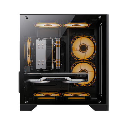 Компьютерный корпус Gamemax Infinity Mini 7 ARGB Fans + Controller Black (9101-0000R0191) (9101-0000R0191/9101-0000R0209)