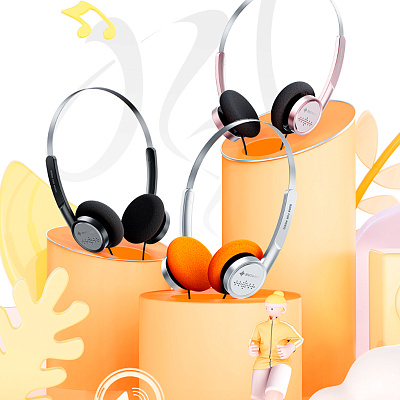 Гарнитура FiiO SnowSky Wind, Pink (F4411W/PINK)