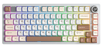 Клавиатура AULA Hi75C Pro, Turquoise switch (Hi75C Pro White+Brown+Light Yellow)