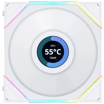 Вентилятор для корпуса Lian Li Uni Fan TL Wireless LCD 120 ARGB Reverse Blade, White (12RTLLCD1W1W)