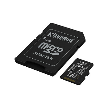 Карта памяти MicroSD 64GB Class 10 UHS-I Kingston SDCS3/64GB (SDCS3/64GB)