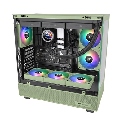 Кулер для компьютерного корпуса Thermaltake CT120 ARGB Sync PC Cooling Fan Matcha Green 3 pack (CL-F198-PL12MG-A)