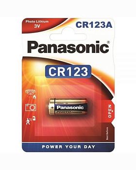 Батарейка литиевая PANASONIC CR-123/1BP (CR-123AL/1BP)