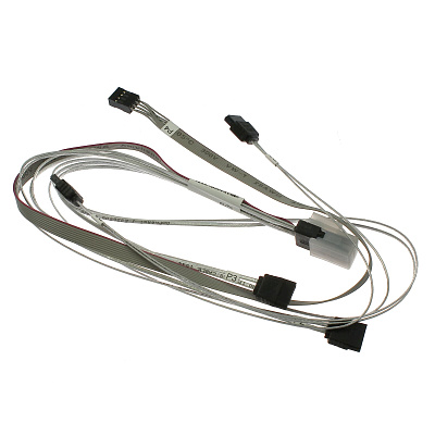 Кабель Supermicro IPASS to 4 SATA, 55/45/35/30CM, W/ 55CM SB (CBL-0476L)