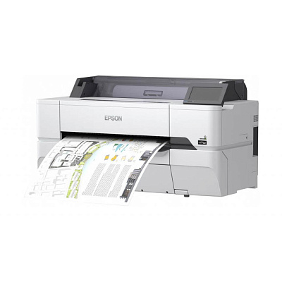 Принтер широкоформатный Epson SC-T3405N (без подставки) (C11CJ55302A0)