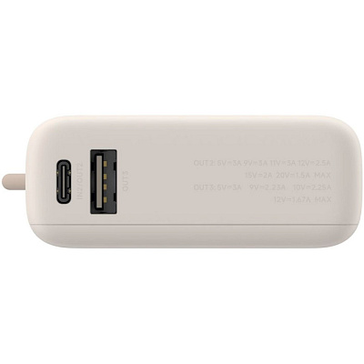 Power bank Xiaomi PB1033MI, 10000 mAh, 33W, USB Type-C, USB, Tan (BHR9333GL TAN)