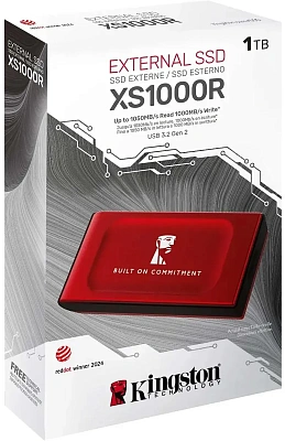 Внешний SSD диск Kingston 1TB XS1000 Красный (SXS1000R/1000GA)