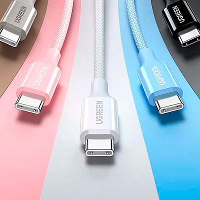 Кабель Ugreen L502, USB-C/USB-C PD 100W, 2M - черный (65250)