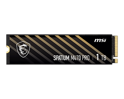 Твердотельный накопитель SSD MSI SPATIUM M470 PRO PCIe 4.0 NVMe M.2 1TB (S78-440L0J0-P83)