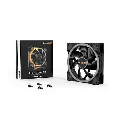 Вентилятор для компьютерного корпуса Bequiet! Light Wings 120mm PWM ARGB (BL072)