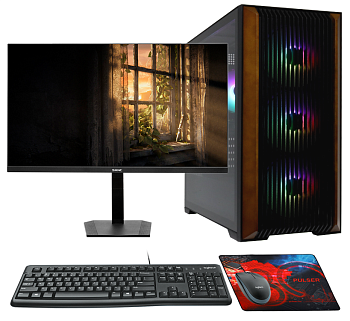 Системный блок PULSER Advanced 416M + Монитор 27" Sanc M2763VTB + Клавиатура мышь (Advanced 416M)