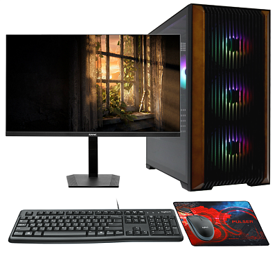Системный блок PULSER Advanced 416M + Монитор 27" Sanc M2763VTB + Клавиатура мышь (Advanced 416M)