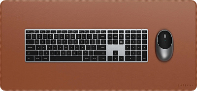 Коврик для мыши SATECHI Vegan-Leather Premium Desk Mat, Brown (ST-LPDMN)