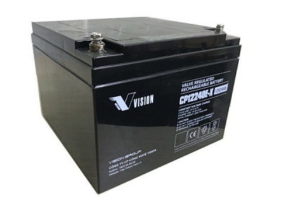 Аккумулятор для ИБП Vision c емкостью 12В 24Ач (CP12240E-X 12V24AH)