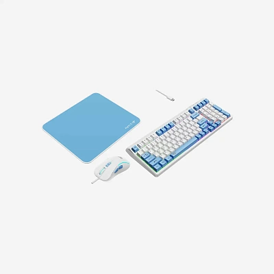 Клавиатура + мышь Havit KB897CM, white+blue (2.0301500459713E+14)