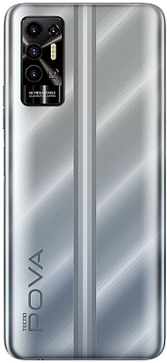 Смартфон Tecno Pova 2, 4/64GB, Polar Silver (LE7N/SILVER 64GB)
