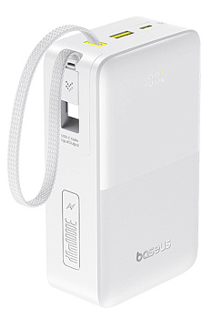 Портативный внешний аккумулятор Baseus EnerFill FC51, 30000mAh 22.5W - Moon White (E0028101)