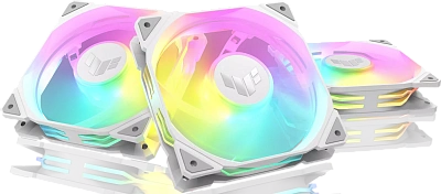 Комплект вентиляторов ASUS TUF GAMING TR120 ARGB REVERSE WHITE 3IN1 (TUF GAMING TR120 ARGB REVERSE WHITE) (TUF GAMING TR120 FAN ARGB REVERSE WHITE 3IN1)