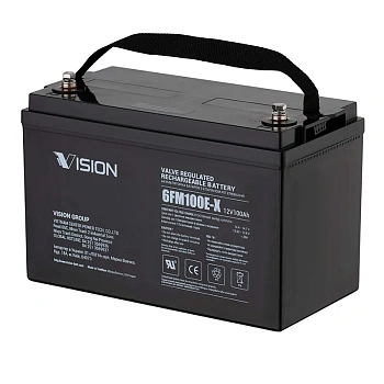 Аккумулятор для ИБП Vision c емкостью 12В 100Ач (CT12-100EX)
