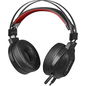 Наушники-гарнитура игровые Redragon Ladon красный + черный (75160)