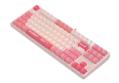 Клавиатура игровая Bloody S87 PINK (S87-PINK)
