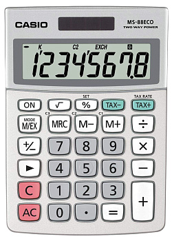 Калькулятор настольный CASIO MS-88ECO-W-EP (MS-88ECO-W-EP)